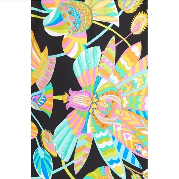 NWD‎ Trina Turk [ 4 ] Tahitian Floral Shirred Side Hipster Bikini Bottom - Picture 2 of 14